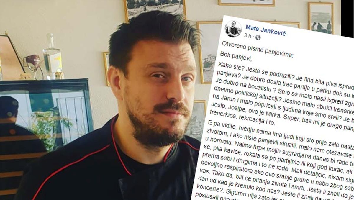 Mate Janković: Zbog sebičnih idiota poput vas ovo će biti pitanje života i smrti