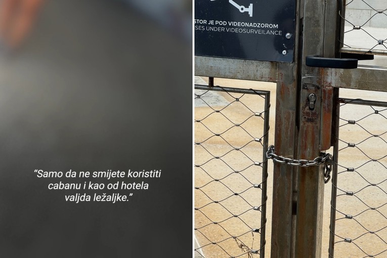 VIDEO Htjeli smo ući na Hiltonovu plažu, pogledajte što se dogodilo