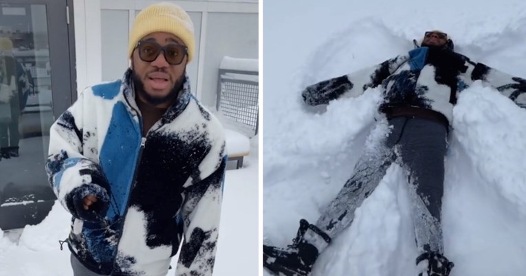 Nigerijac prvi put radio anđela u snijegu, video u nekoliko dana postao hit