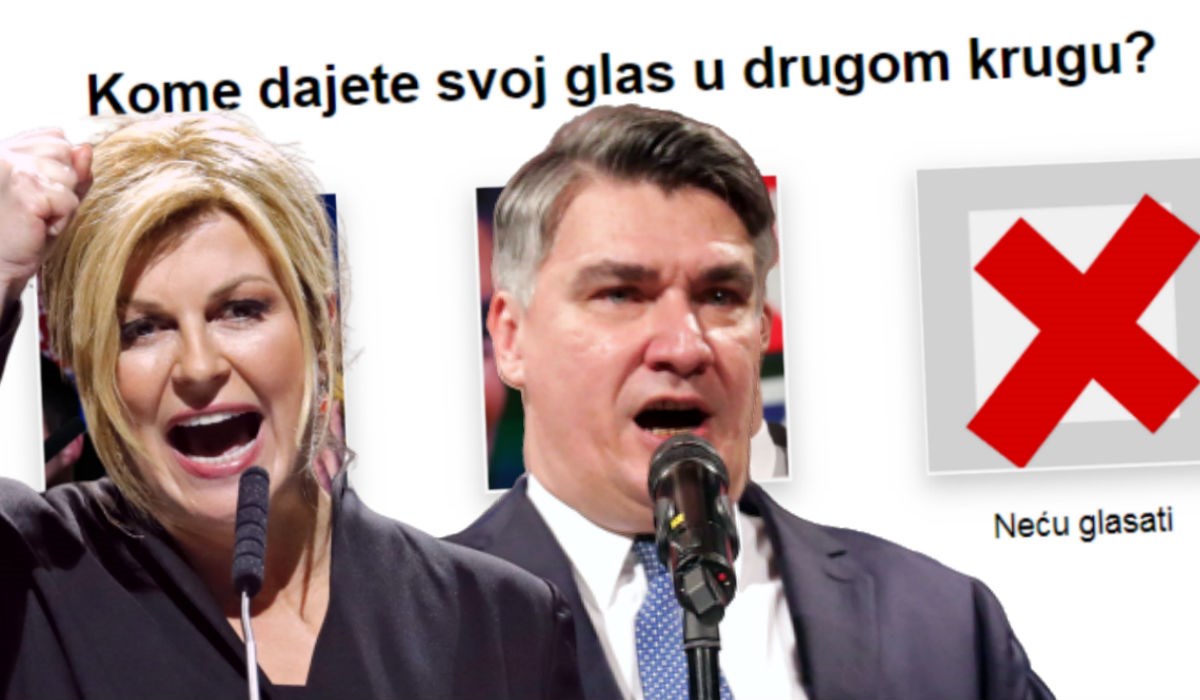 ANKETA Tjedan dana do drugog kruga, koga birate - Kolindu ili Milanovića?