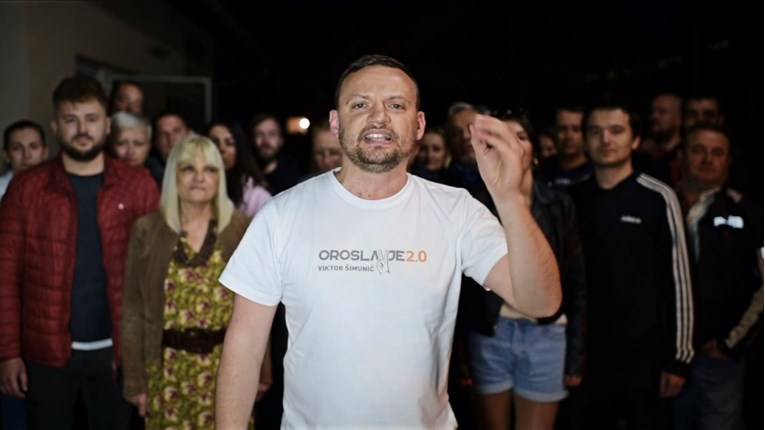 Pogledajte Šimunićev pobjednički govor nakon rušenja HDZ-a u Oroslavju
