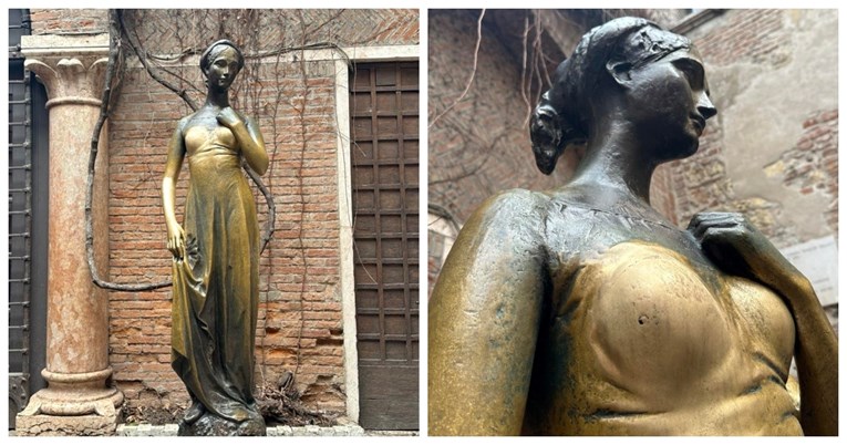 Turisti oštetili kip Julije u Veroni: "Previše su joj dirali grudi"