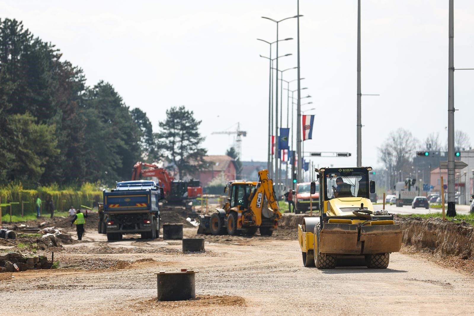 Na gradilištu nove zagrebačke avenije izbio požar