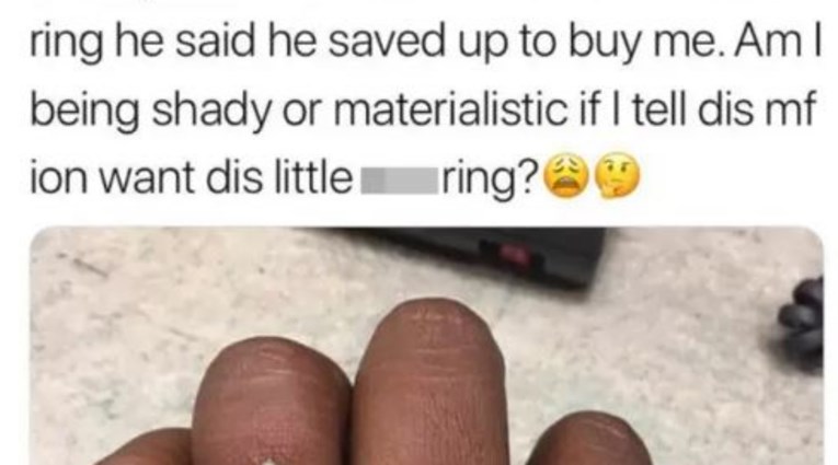 Ovaj prsten je izazvao kaos na internetu: Jesam li grozna ako ga vratim dečku?