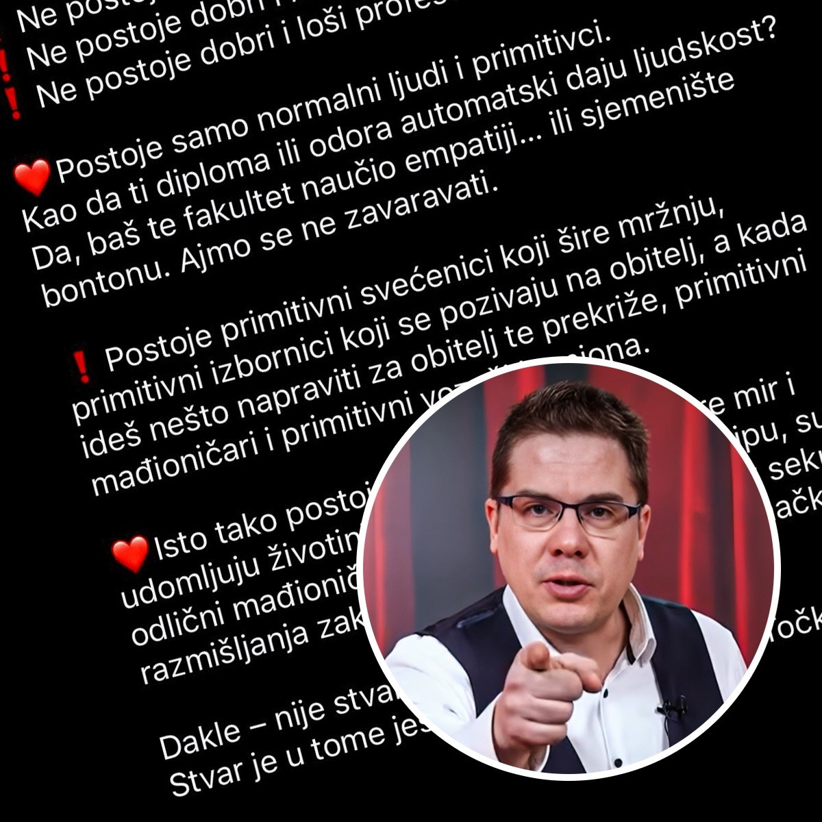 Luka Vidović: Primitivni izbornici se pozivaju na obitelj, pa te zbog nje prekriže