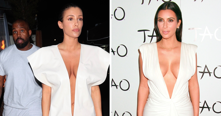 Bianca Censori prošetala u haljini s dekolteom do pupka, sličnu je Kim nosila 2014.