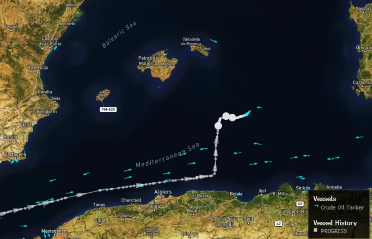 Posada izgubila kontrolu nad ruskim tankerom iz "flote u sjeni", pluta Sredozemljem