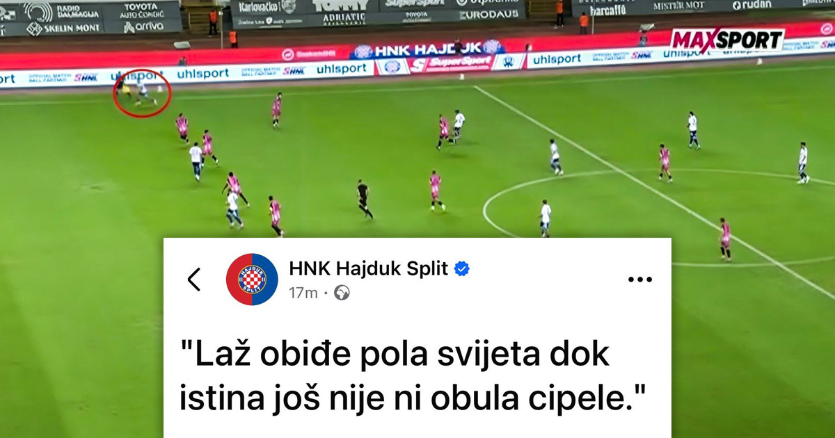 Hajduk: Laž obiđe pola svijeta dok istina još nije ni obula cipele