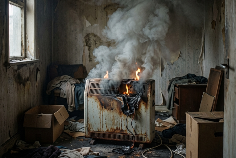 Čovjek (86) umro u kući kod Dvora. Zapalila se električna grijalica, dim ga ugušio