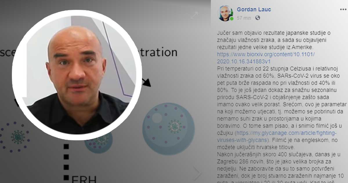 Lauc: Blizu smo vrhunca epidemije u Zagrebu