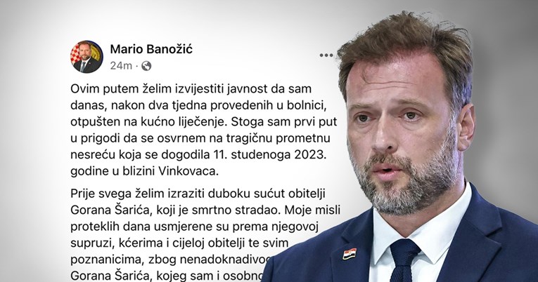 Banožić se oglasio, ne priznaje krivnju, hvali Plenkovića. "Nesreća se dogodila"