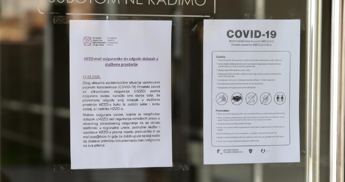 HZZO će izdvojiti oko 22,5 milijuna kuna za naknade za samoizolaciju