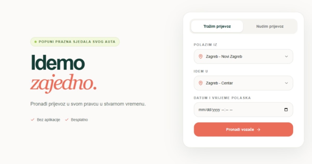 Autor stranice za zajedničke vožnje tijekom štrajka: Sve je besplatno i volonterski