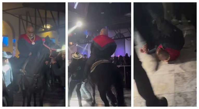 Slavnog pjevača zbacio konj nakon što je preplašenu životinju uveo na tulum