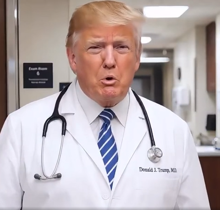 Trump objavio AI video u kojem kao doktor liječi De Nira i druge kritičare
