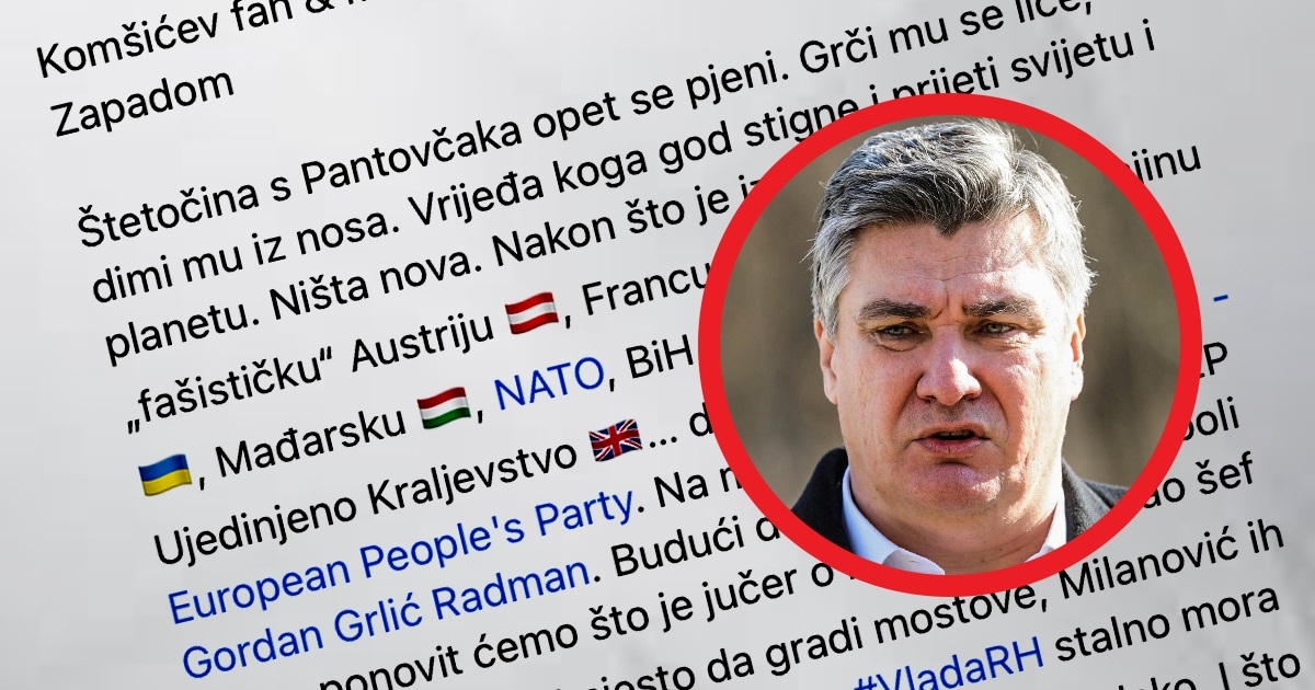 HDZ odgovorio Milanoviću: Štetočina s Pantovčaka opet se pjeni