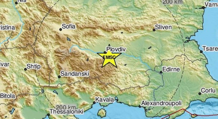 Potres u Bugarskoj magnitude 4.6 