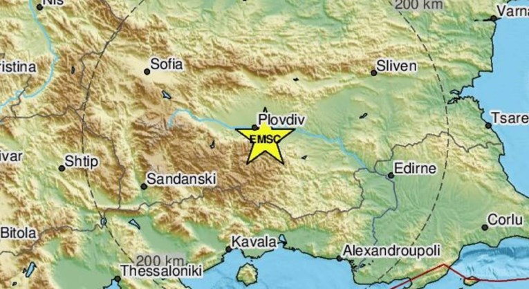 Potres u Bugarskoj magnitude 4.6