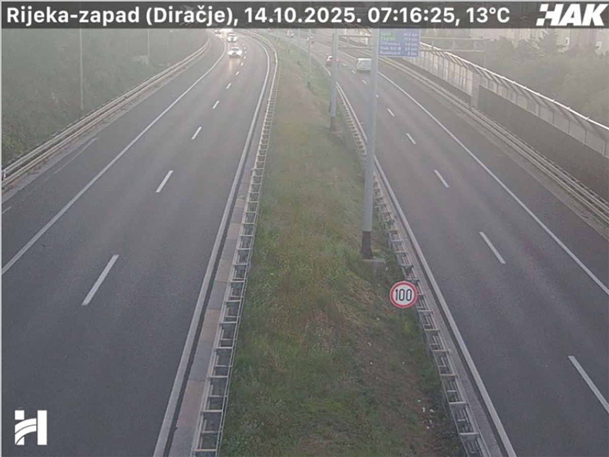 Zbog nesreće na A7 promet otežan, noćas se zaustavlja promet na dijelu magistrale