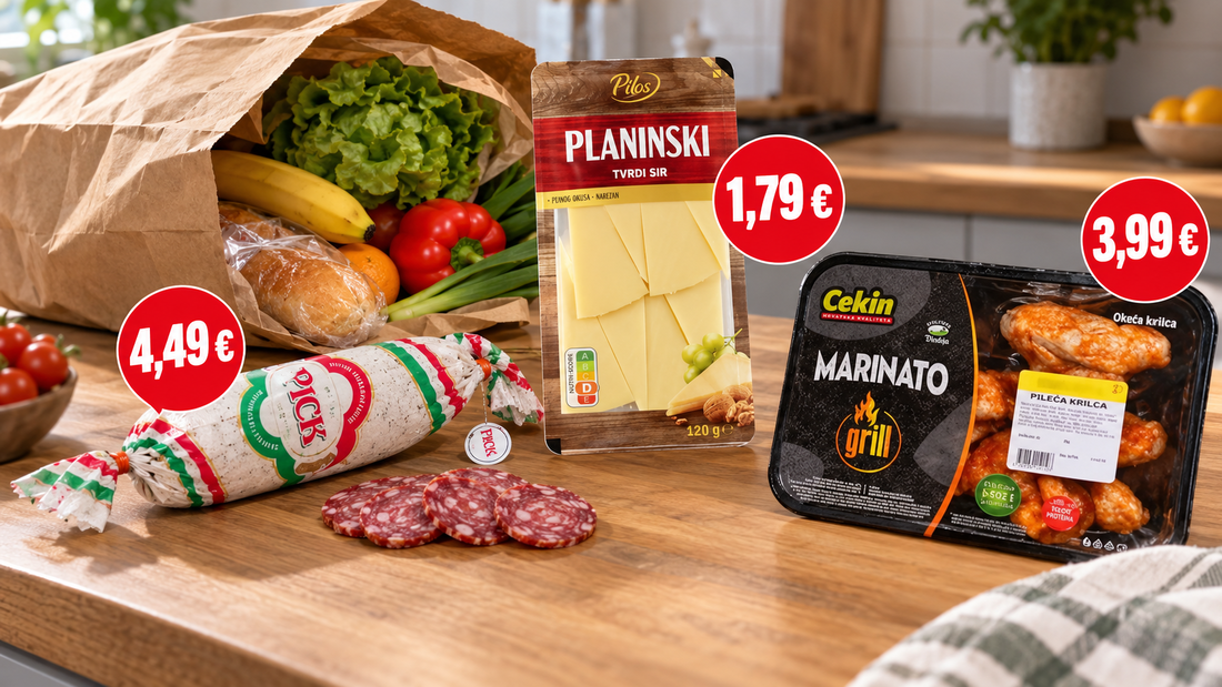 Najbolje cijene danas: Zimska salama za 4,49 €, a Cekin pileća krilca za 3,99 €