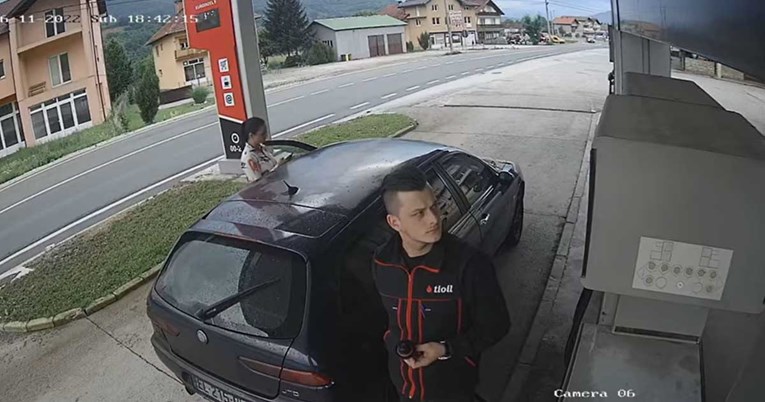 VIDEO U BiH traže curu koja je natočila gorivo i pobjegla. Snimile su je kamere