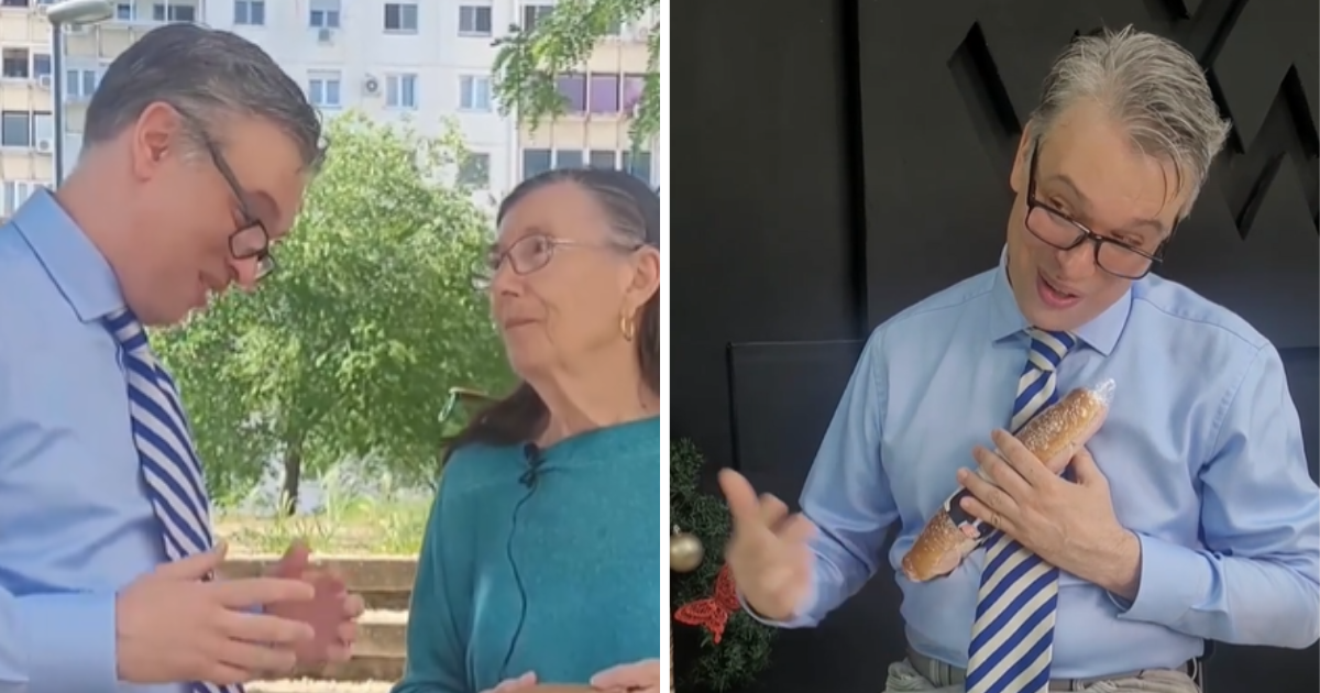 Komičar odglumio Vučića na skupu sendvičara, snimke su hit