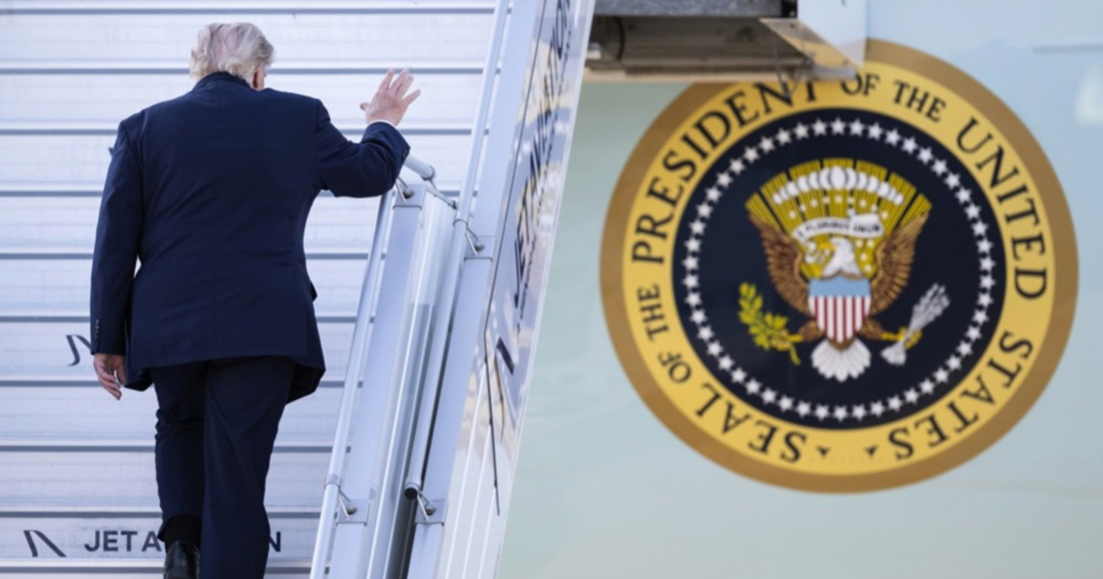 Trump pred kamerama ušao u Air Force One pa tajno odletio drugim avionom