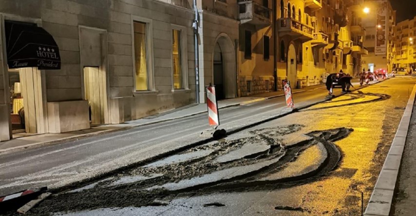 VIDEO U Splitu uništen svježi beton
