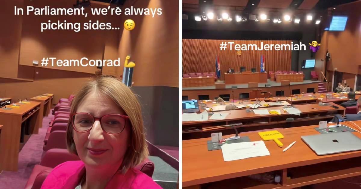 "Team Conrad ili Jeremiah?": Marijana Puljak nasmijala videom iz praznog sabora