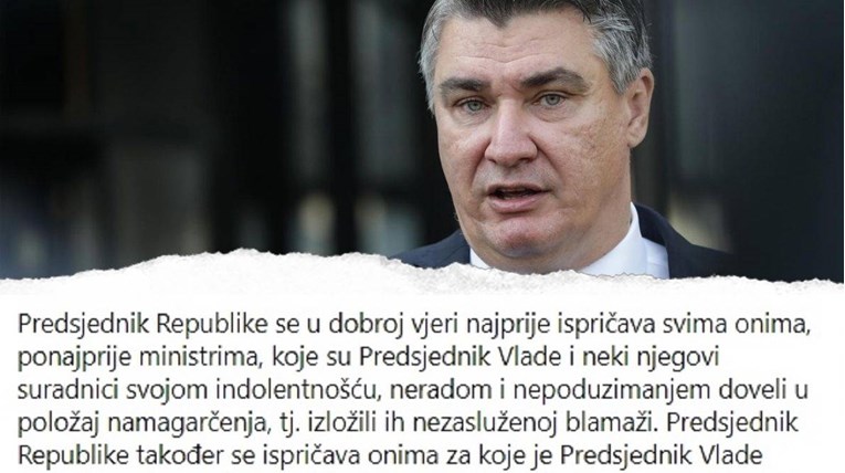 Milanović poručio vladi: Ispričavam se onima koje su premijer i suradnici namagarčili