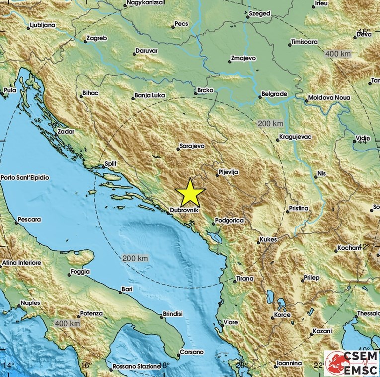 Potres jačine 3.8 po Richteru u Crnoj Gori