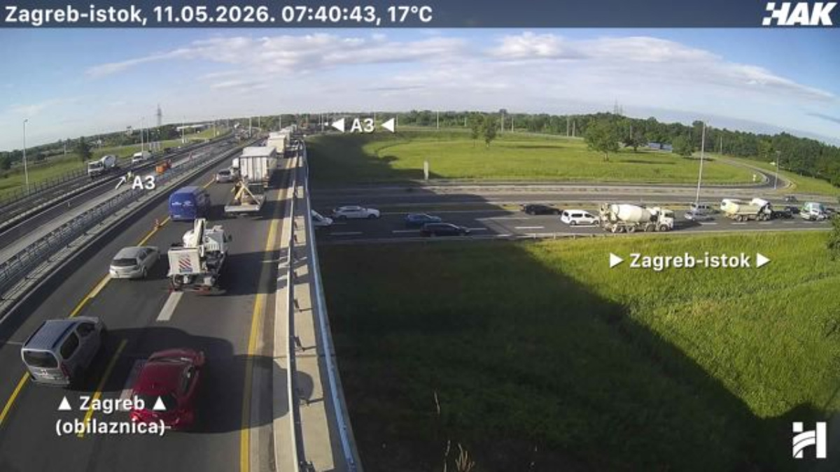 Nesreća na A1 kod Sesveta, gužve na prilazima Zagrebu