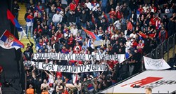 Srpski navijači: Genocidan narod kad oči sklopi, vidi za Srbe prvi logor u Europi