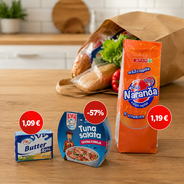 Tuna za manje od 2 eura, maslac za 1,09. Gdje se danas najviše isplati kupovati?