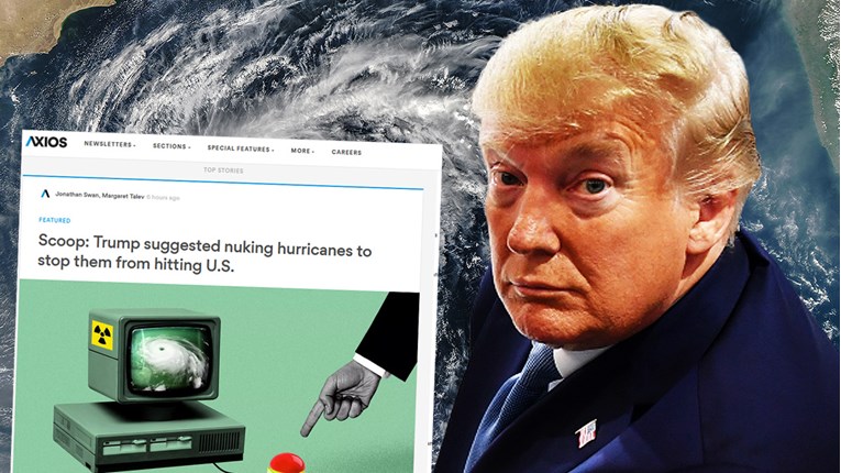 Trump je stvarno predložio bombardiranje uragana nuklearnim bombama?