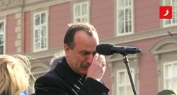VIDEO Ukrajinski ambasador rasplakao se na prosvjedu podrške Ukrajini u Zagrebu