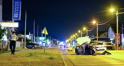 VIDEO Teška nesreća sinoć u Sesvetama, jednom autu potpuno smrskan prednji dio