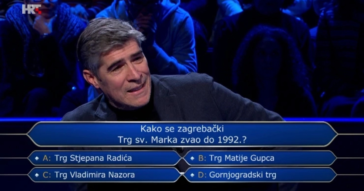 Mariju je presudilo pitanje o zagrebačkom Trgu sv. Marka. Znate li vi odgovor?