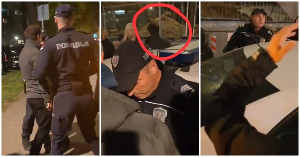 VIDEO Policija privela Beograđanina, on izašao iz njihovog auta i lagano odšetao
