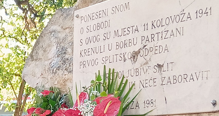Splitski vijećnik: Razbijena spomen ploča Prvom splitskom partizanskom odredu