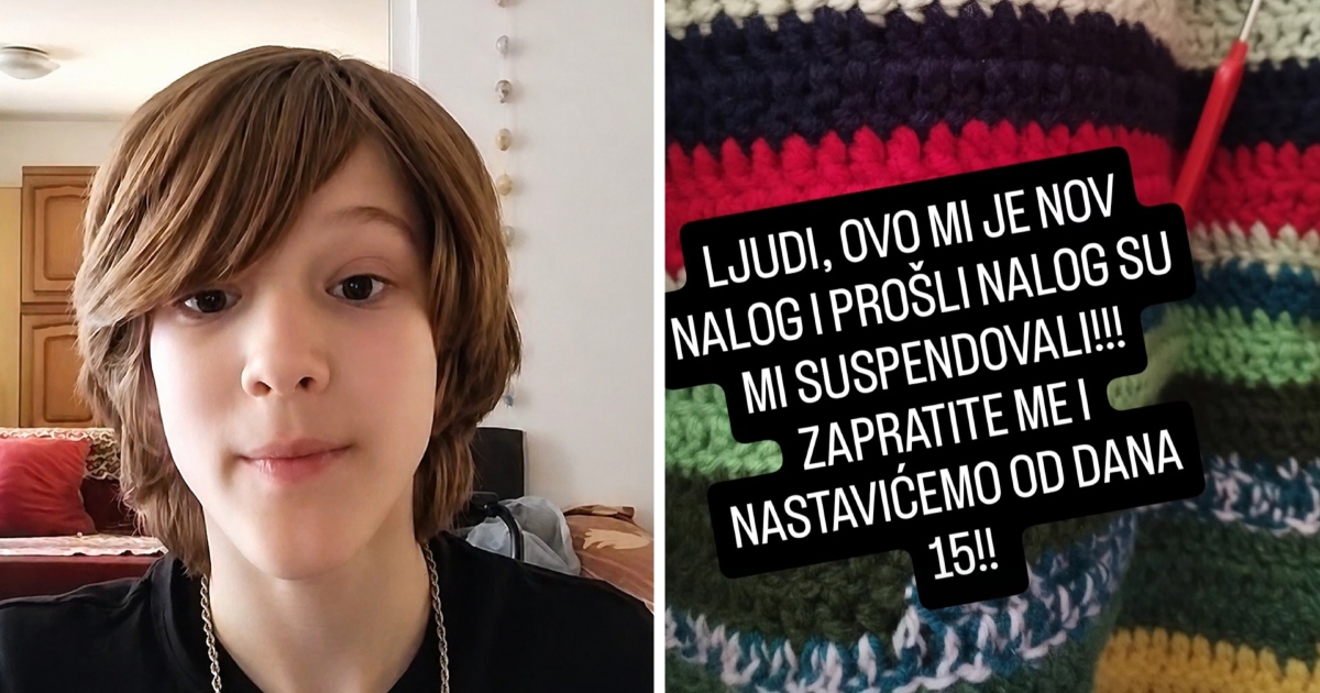 Viktoru (12) kojeg je zbog heklanja pratilo 400.000 ljudi hakiran profil, napravio novi