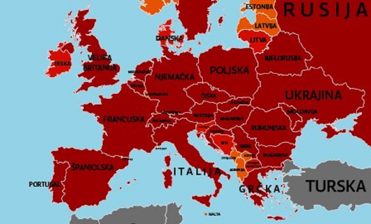 Ovo su uvjeti za ulazak u druge države. Objavljeni su novi, ažurirani podaci