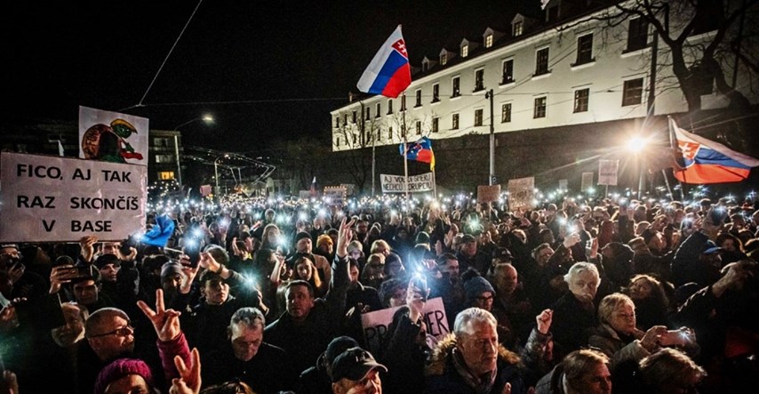 Tisuće na ulicama u Slovačkoj. Prosvjednici tvrde da se vlada približava Rusiji