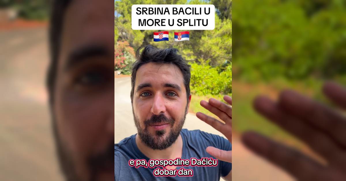 Srbin objavio video s Hvara i narugao se Dačiću: "Još uvijek me nisu bacili u more"