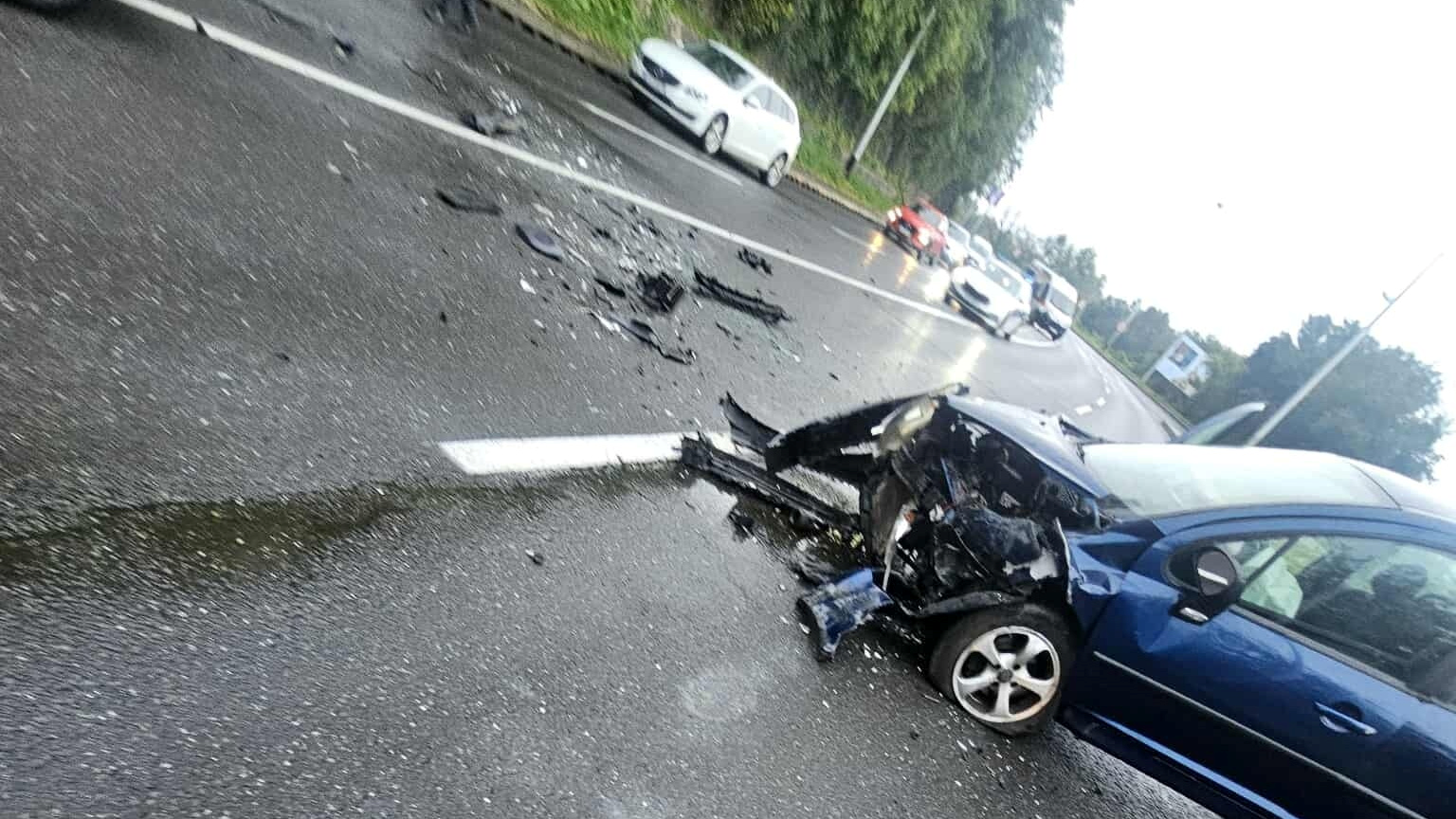 Prometna na ulazu u Zagreb iz smjera Zaprešića. Stvara se gužva