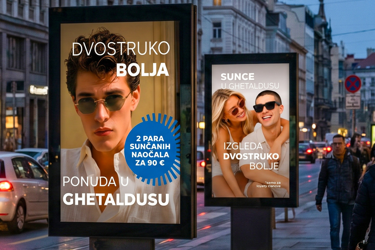 Tražite nove sunčane naočale? Sada možete odabrati dva modela po posebnoj cijeni