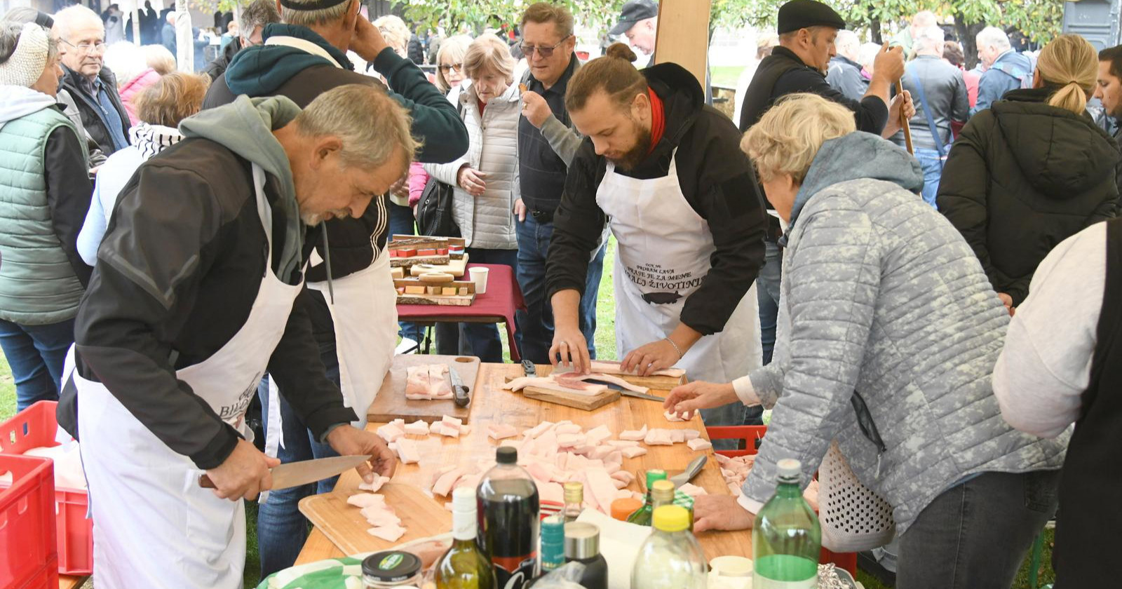 Čvarci, rakija i utrka traktorskih kosilica: U Hlebinama se danas dobro zabavljaju