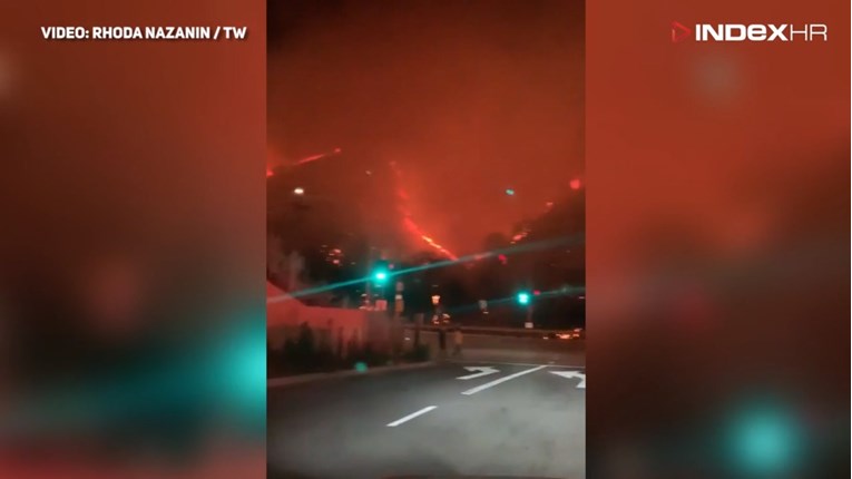 VIDEO Veliki požar u Los Angelesu, 200 vatrogasaca sudjelovalo u gašenju