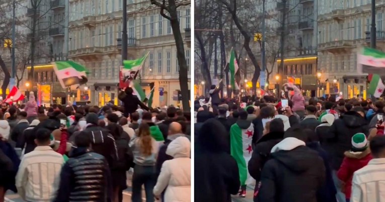 VIDEO Veliko slavlje Sirijaca u Beču, pogledajte snimku