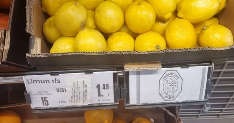 Ovako su u trgovinama označene cijene proizvoda koje je vlada ograničila